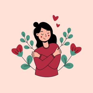WOMAN WITH FLOWERS