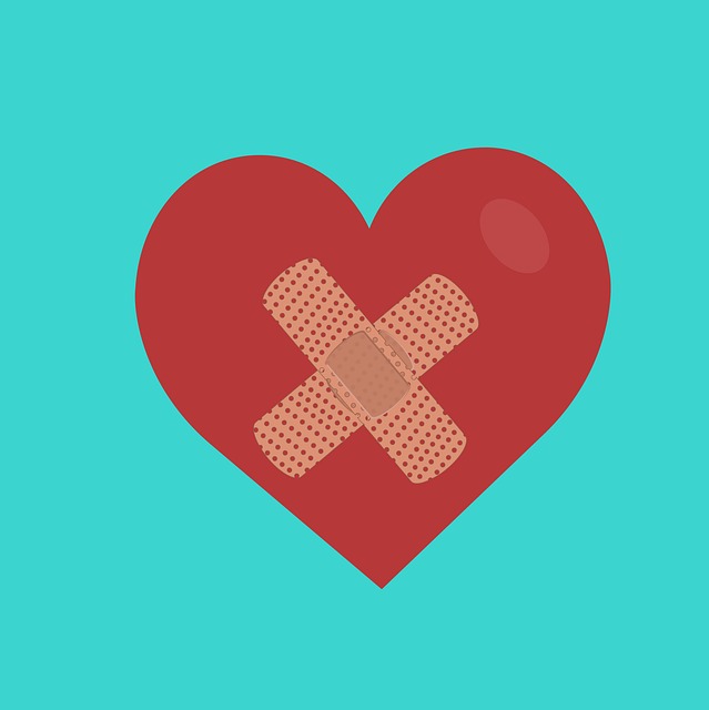 HEART WITH A BAND AID
