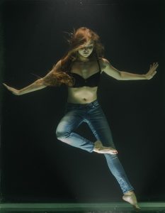 WOMAN UNDERWATER