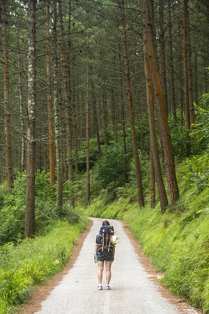 WOMAN IN WOODS