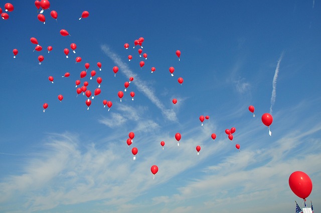 balloons in air