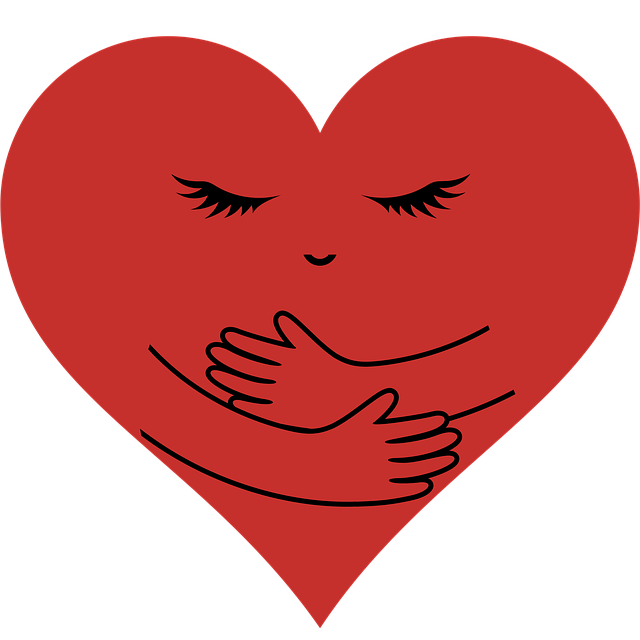 heart hugging itself