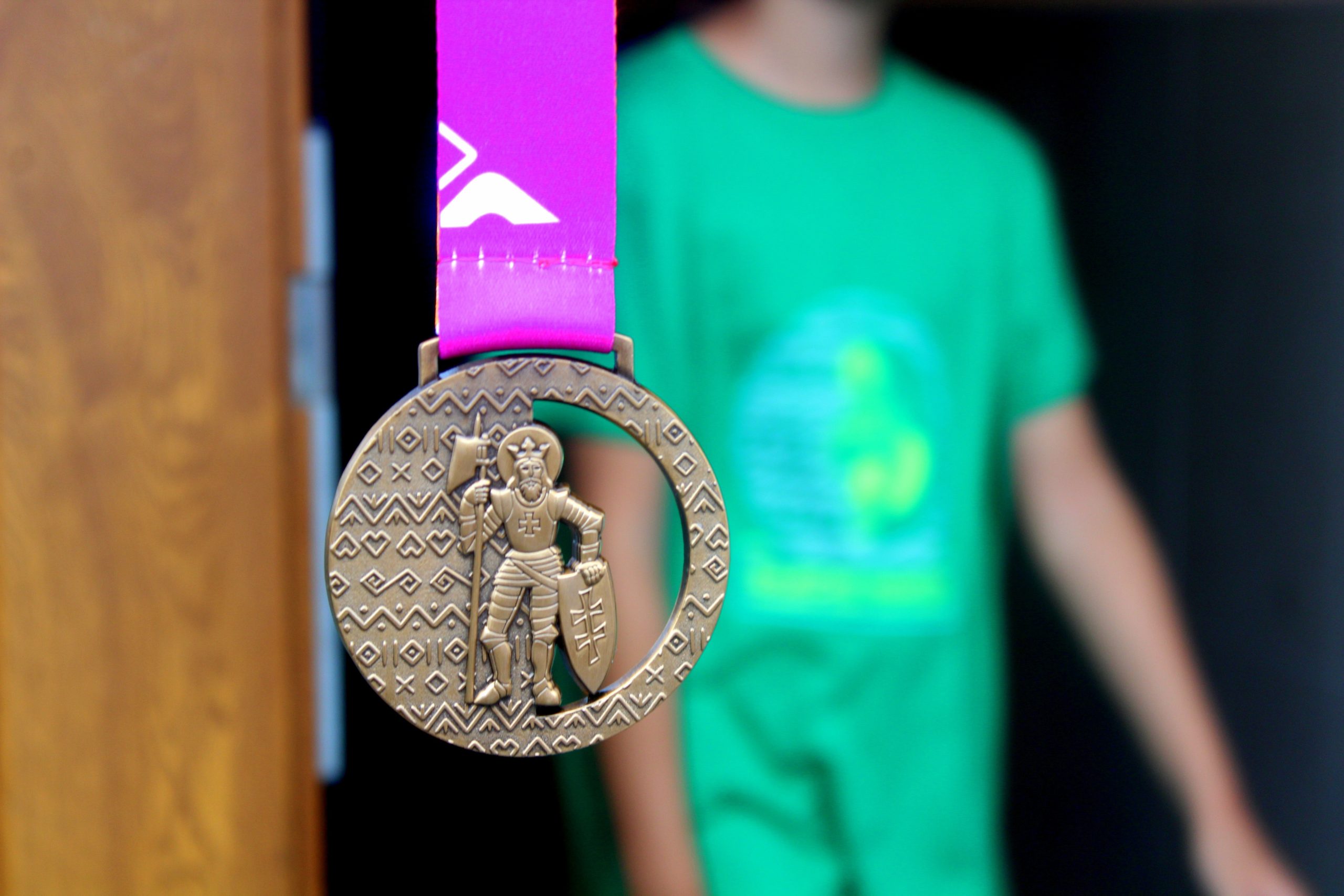 boy with medal