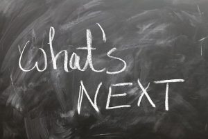 BLACKBOARD THAT SAYS WHAT'S NEXT