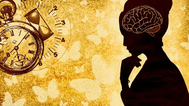 woman with design of a brain