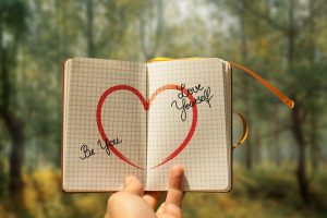 NOTEBOOK THAT SAYS SELF LOVE