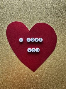 heart with I love you on it