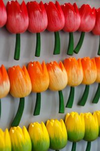 FLOWERS ATTACHED TO WALL