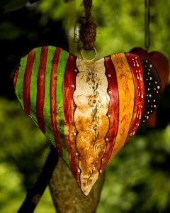ornament shaped like a heart